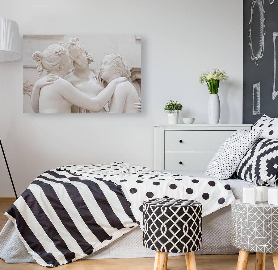 Possagno Italy - The Three Graces by Antonio Canova symbol of  Reproduction