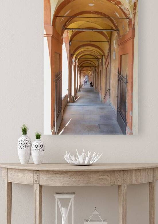 Traditional porticoes from Bologna city center to San Luca churc by Paolo Modena