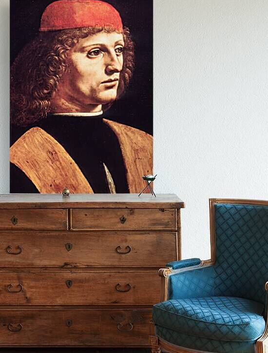  Leonardo da Vinci painting Portrait of a Musician by Paolo Modena