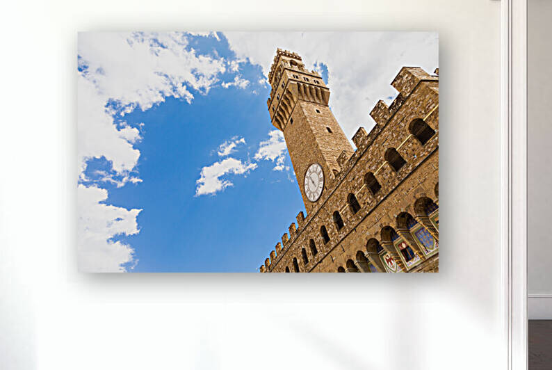 Florence Italy. The Old Palace tower - named Palazzo Vecchio -  by Paolo Modena