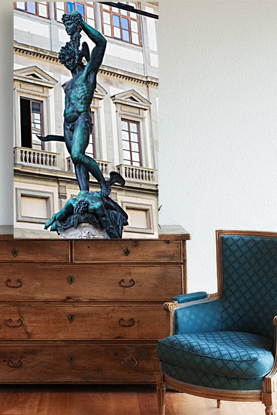 Florence - Italy - Perseus with the Head of Medusa bronze sculp by Paolo Modena