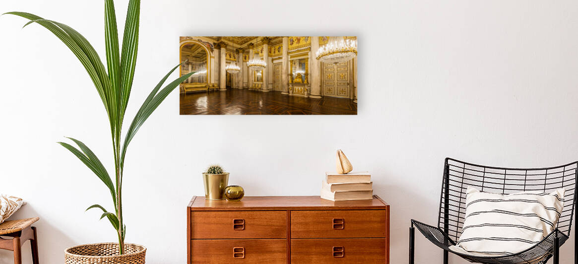 Turin Italy - Circa January 2022: romantic old ballroom interio by Paolo Modena