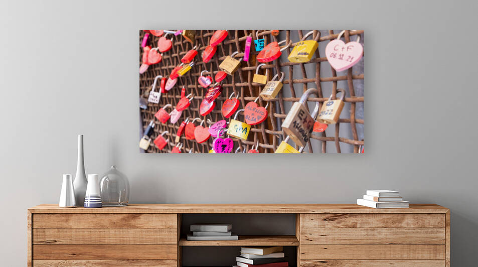 Love locks concept for engagement happiness marriage and roma by Paolo Modena