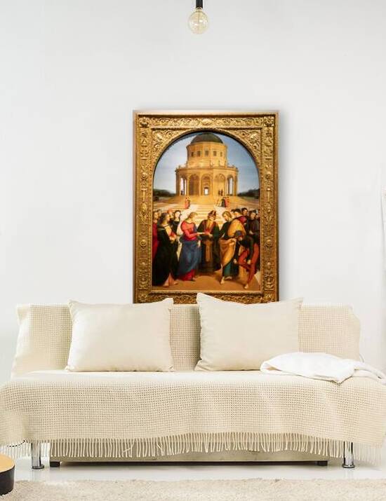 Milan Italy - Brera antique painting museum. Marriage of the Vi by Paolo Modena