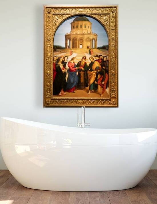 Milan Italy - Brera antique painting museum. Marriage of the Vi by Paolo Modena