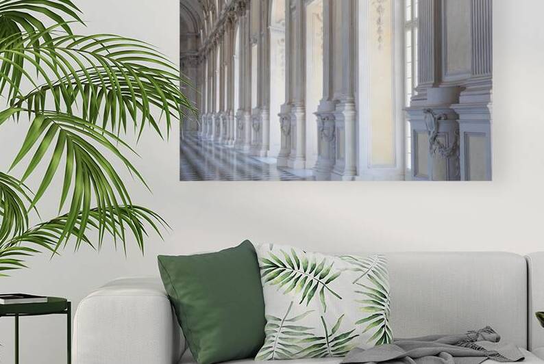 Venaria Reale Italy travel destination. Luxury gallery perspect by Paolo Modena