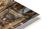 Antique baroque interior with vintage decoration. Royal Church o HD Metal print