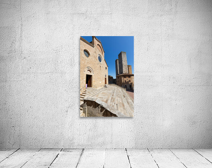 San Gimignano Italy travel destionation. Medieval tower skyscra Wall Preview