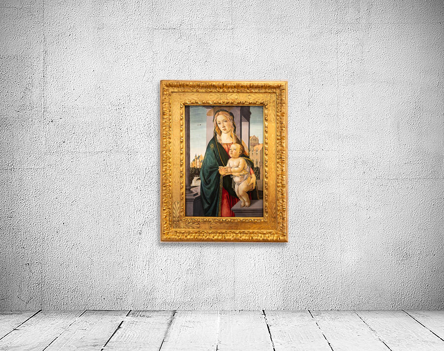 Madonna and Child by Sandro Botticelli ca 1490   tempera on pa Wall Preview