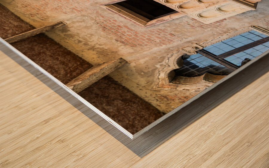 Verona Italy   30 April 2024. The famous Romeo and Juliet balco Wood print