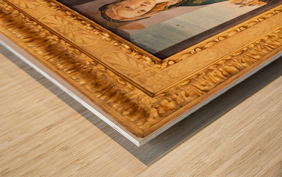 Madonna and Child by Sandro Botticelli ca 1490   tempera on pa Wood print