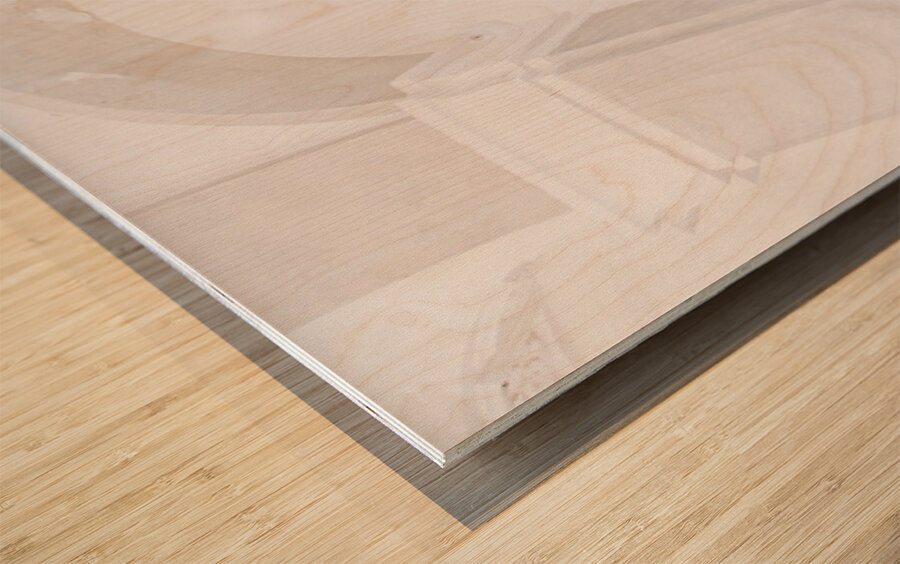 Ancient statue of angel in Italian old cemetery. Religious sculp Wood print