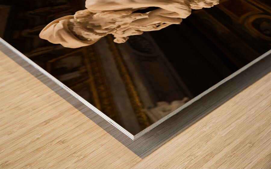 Rome Italy - Galleria Borghese museum - Aeneas Anchises and As Wood print