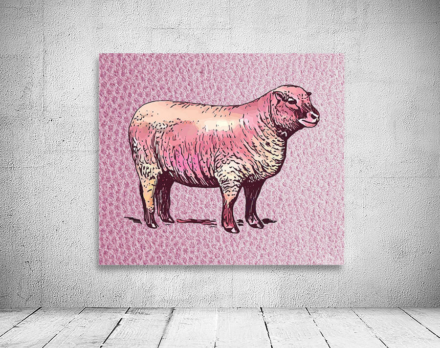Vintage sheep Wall Preview