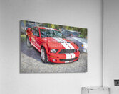 2007 Red Ford Shelby Mustang GT500 X 4 Acrylic Print