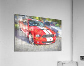 2007 Red Ford Shelby Mustang GT500 X 5 Acrylic Print