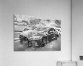2015 Grey Tesla Model S P85D X 8 Acrylic Print