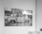  1957 Yellow Chevy Pick Up Truck 3100 Series X 3 Acrylic Print
