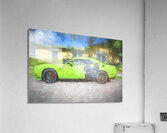 2020 Green Dodge Challenger Hemi RT Shaker X2 8 Acrylic Print