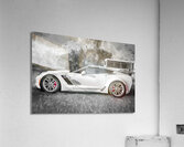 2017 White Chevrolet Corvette ZO6 X15 5 Acrylic Print