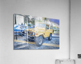 1978 Yellow Toyota Landcruiser X 5 Acrylic Print