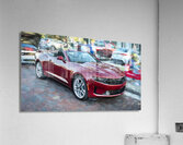 2023 Red Chevrolet Camaro Convertible X 2 Acrylic Print
