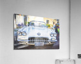 1958 White Corvette C1 X 11 Acrylic Print