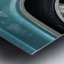 1965 Blue Chevrolet Impala SS Convertible X4 4 Metal print