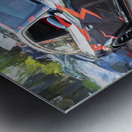 2016 Black Dodge Charger SRT Hellcat X 6 Metal print