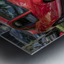 2007 Red Ford Shelby Mustang GT500 X 2 Metal print