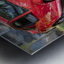 2007 Red Ford Shelby Mustang GT500 X 4 Metal print