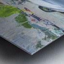 2015 Grey Tesla Model S P85D X 4 Metal print