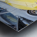 1980 Yellow C3 Chevrolet Corvette X 1 Metal print