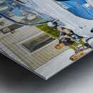 1958 White Corvette C1 X 12 Metal print