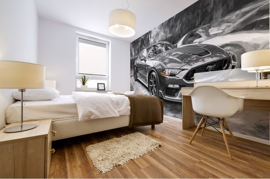  2022 Ford Mustang Mach 1 Eruption Green X 6 Mural print