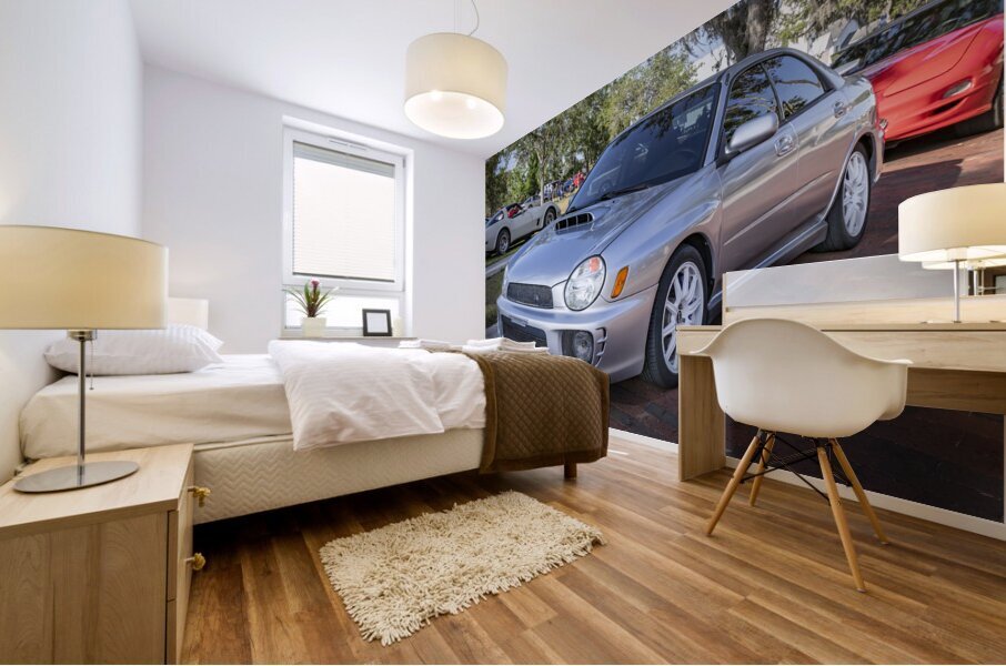 2002 Subaru Impreza WRX Sti X 5 Mural print