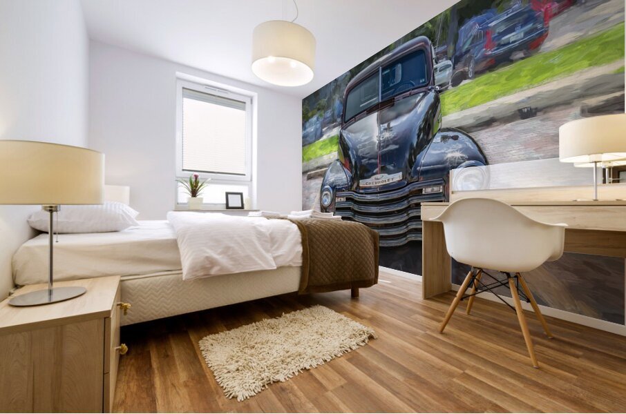 1950 Chevrolet Pick Up Truck Rat Rod 3100 X 12 Mural print