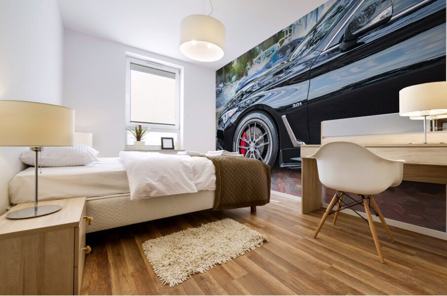 2018 Black Infiniti Q60 3.0T Coupe X1 1 Mural print