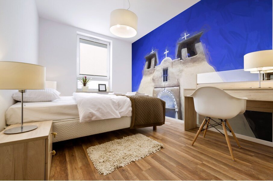 San Francisco de Asis Mission Church Taos Mission X101 Mural print