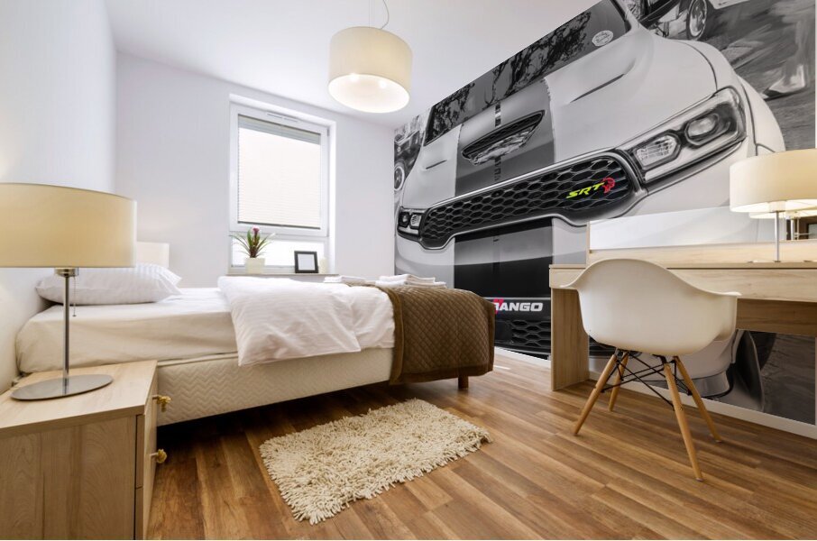 2021 Green Dodge Durango Hellcat SRT X 8 Mural print