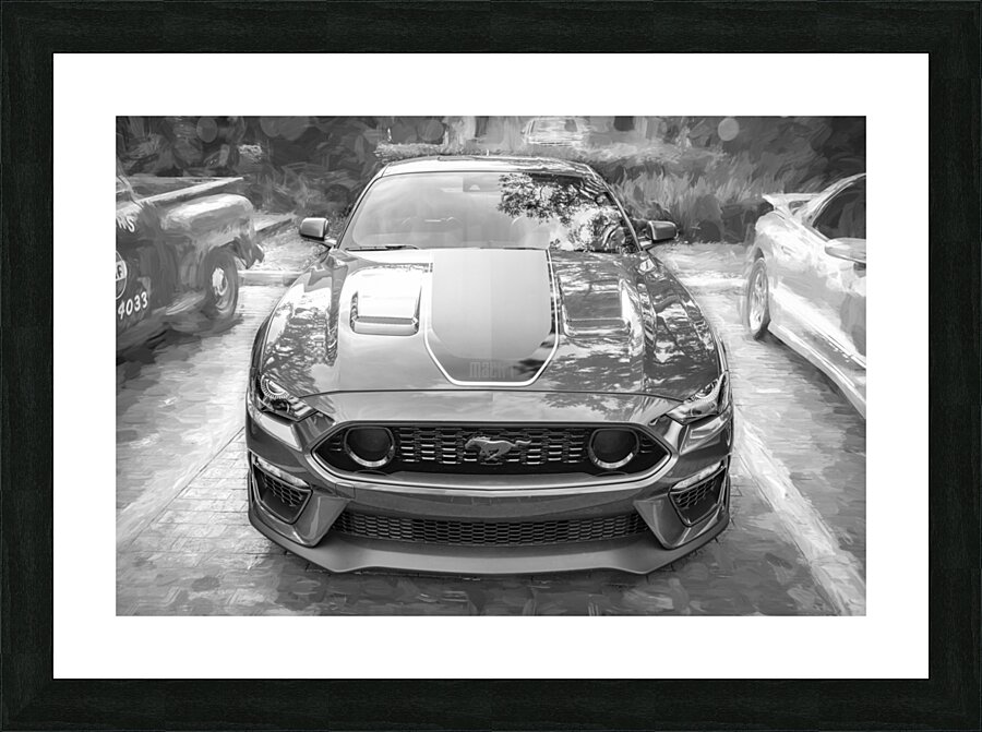  2022 Ford Mustang Mach 1 Eruption Green X 5 Picture Frame print