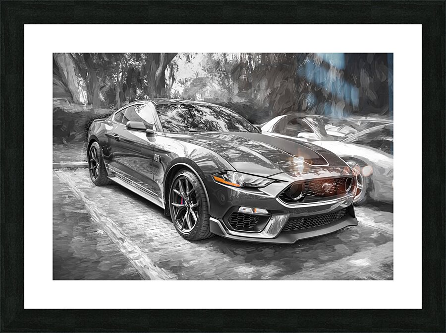  2022 Ford Mustang Mach 1 Eruption Green X 6 Picture Frame print