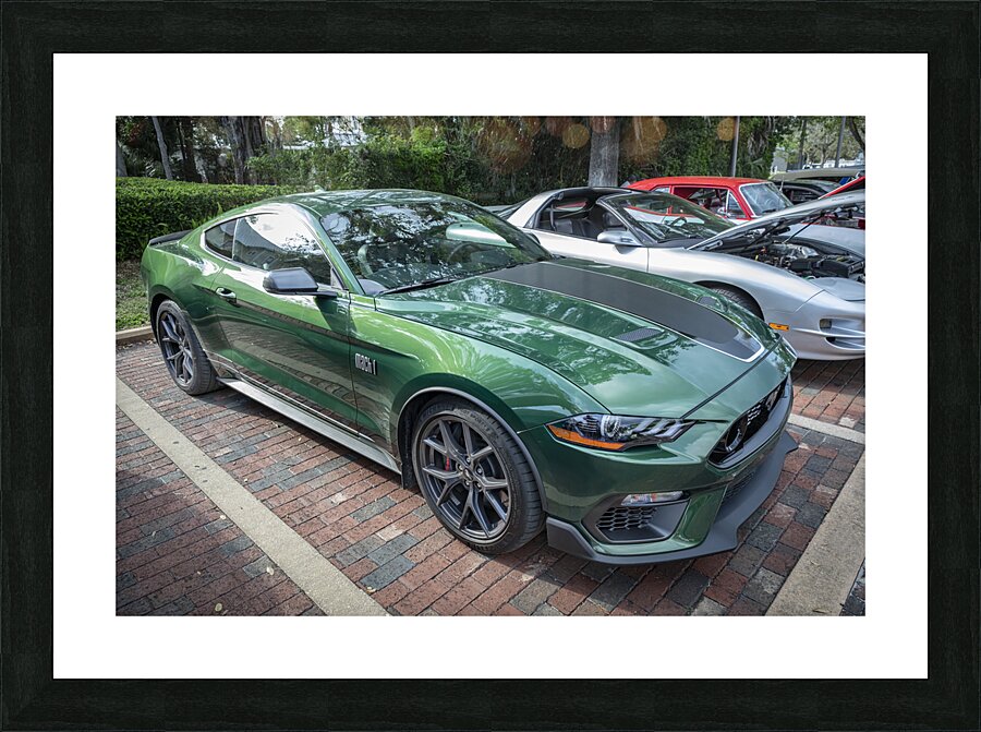  2022 Ford Mustang Mach 1 Eruption Green X 11 Picture Frame print