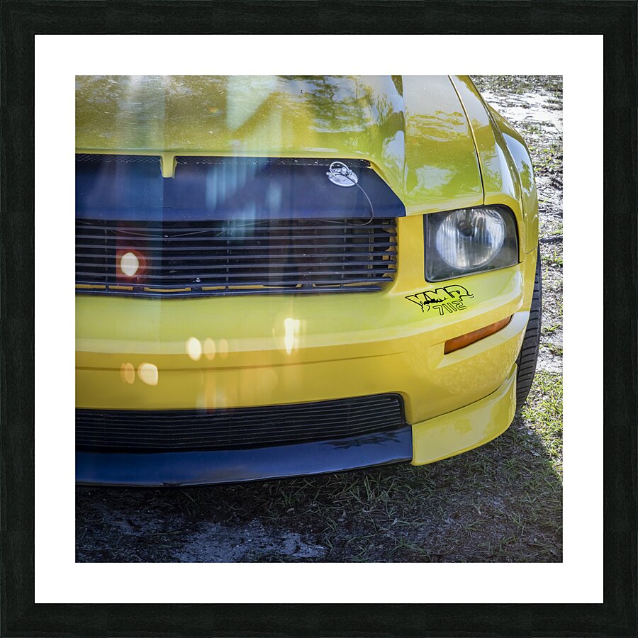 2008 Yellow Ford Mustang GT VMP X 1 Picture Frame print