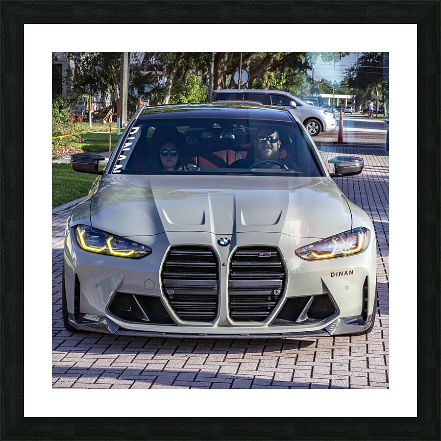 2023 Gray BMW M3 Competition X 14 Picture Frame print