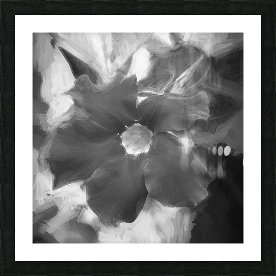 Red Mandevilla Flower Vine X 4 Picture Frame print