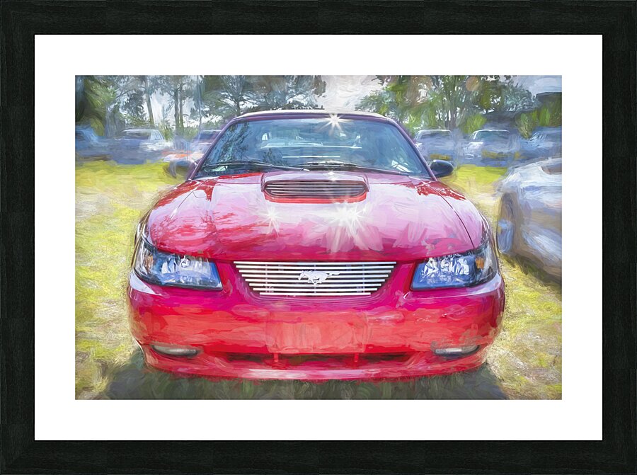 2004 Red Ford Mustang Mach 1 40th Anniversary X 7 Picture Frame print