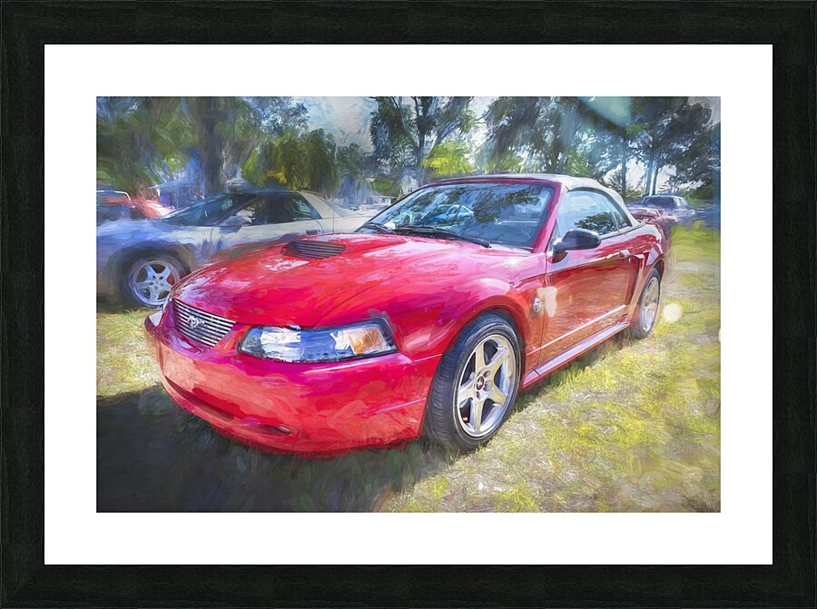 2004 Red Ford Mustang Mach 1 40th Anniversary X 8 Picture Frame print