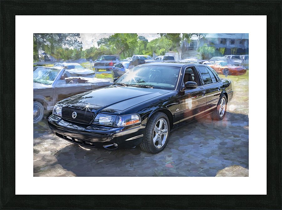 2003 Black Mercury Marauder X 7 Picture Frame print