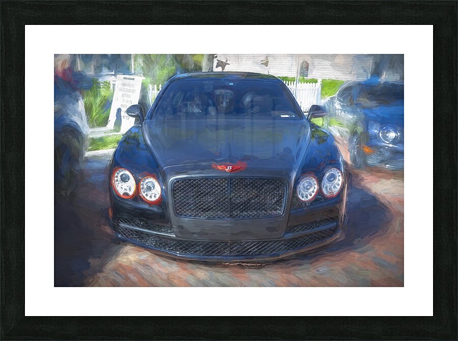 2014 Black Bentley Flying Spur X 1 Picture Frame print
